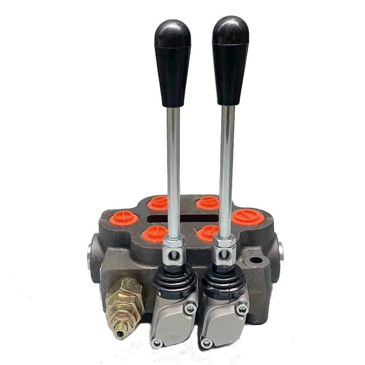 Lfhelper Hydraulic Directional Control Valve 2 Spool 25 GPM/3000 PSI for Small Tractors/Tractors Loaders/Log Splitters