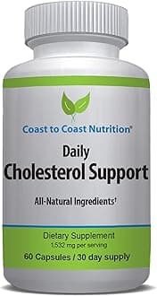 Cholesterol Support Supplement - Support Cardiovascular & Artery Performance, Target Bad LDL Levels & Plaque Calcium Buld-Up - Promote Circulation & Blood Flow - 60 Capsules