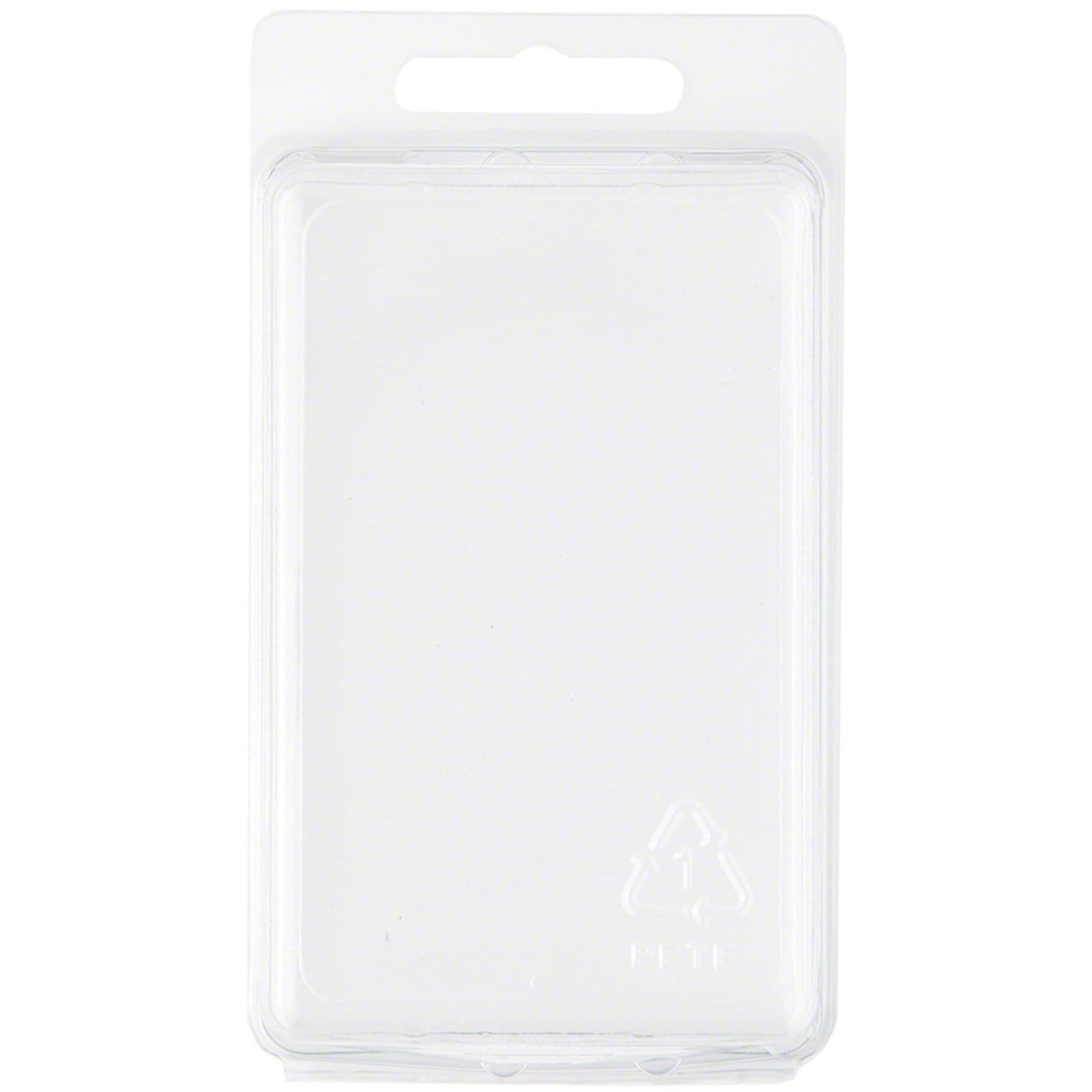 Collecting Warehouse Clear Plastic Clamshell Package/Storage Container, 3.69" H x 2.38" W x 1.25" D, Pack of 10