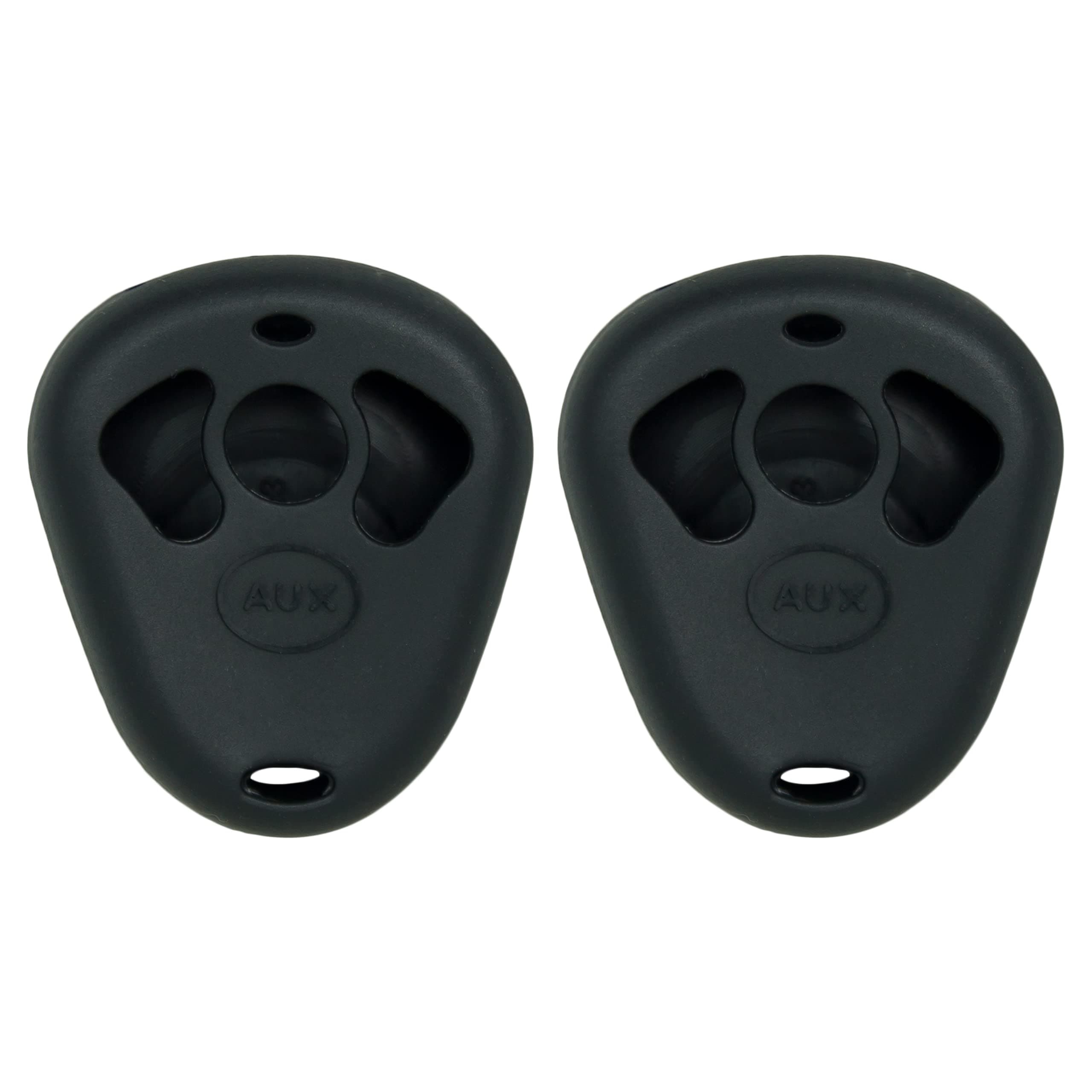 Keyless2Go Replacement for New Silicone Cover Protective Cases for Viper Python Remote 474T - Black - (2 Pack)