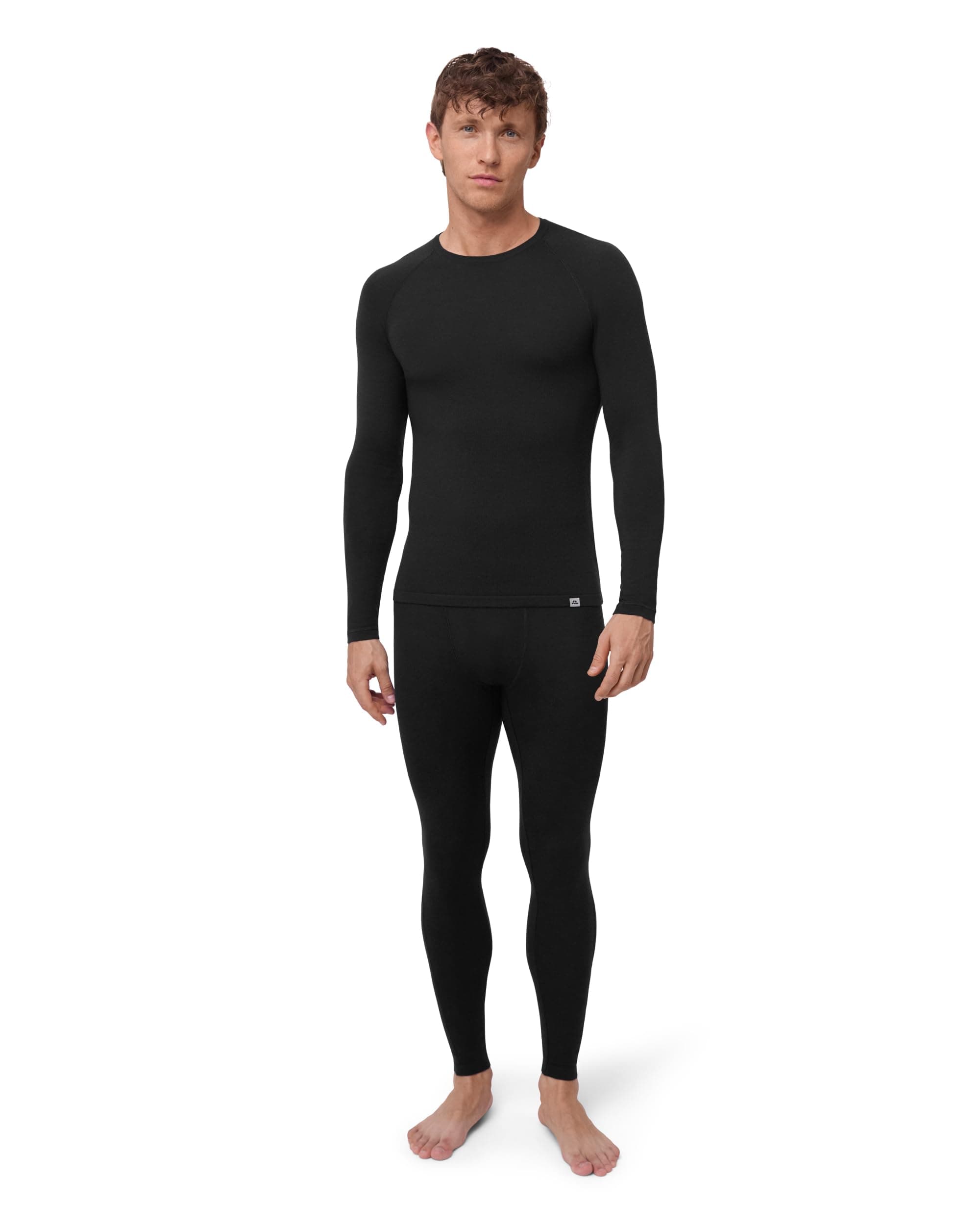 DANISH ENDURANCE Merino Wool Base Layer Men, Thermal Set Men, Long Johns & Long Sleeve Top, Thermal Underwear