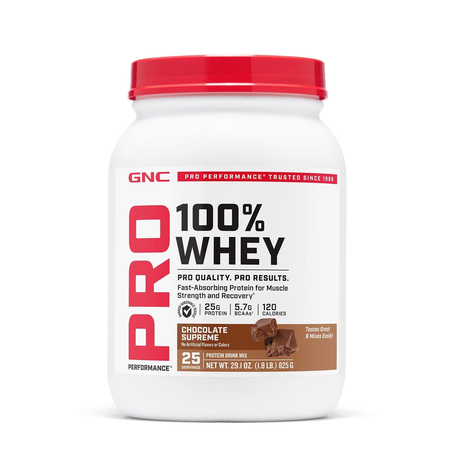 Pro Performance 100% Whey Protein Powder 2.0, Fast Absorbing for Muscle Strength and Recovery, Chocolate, 25 Servings