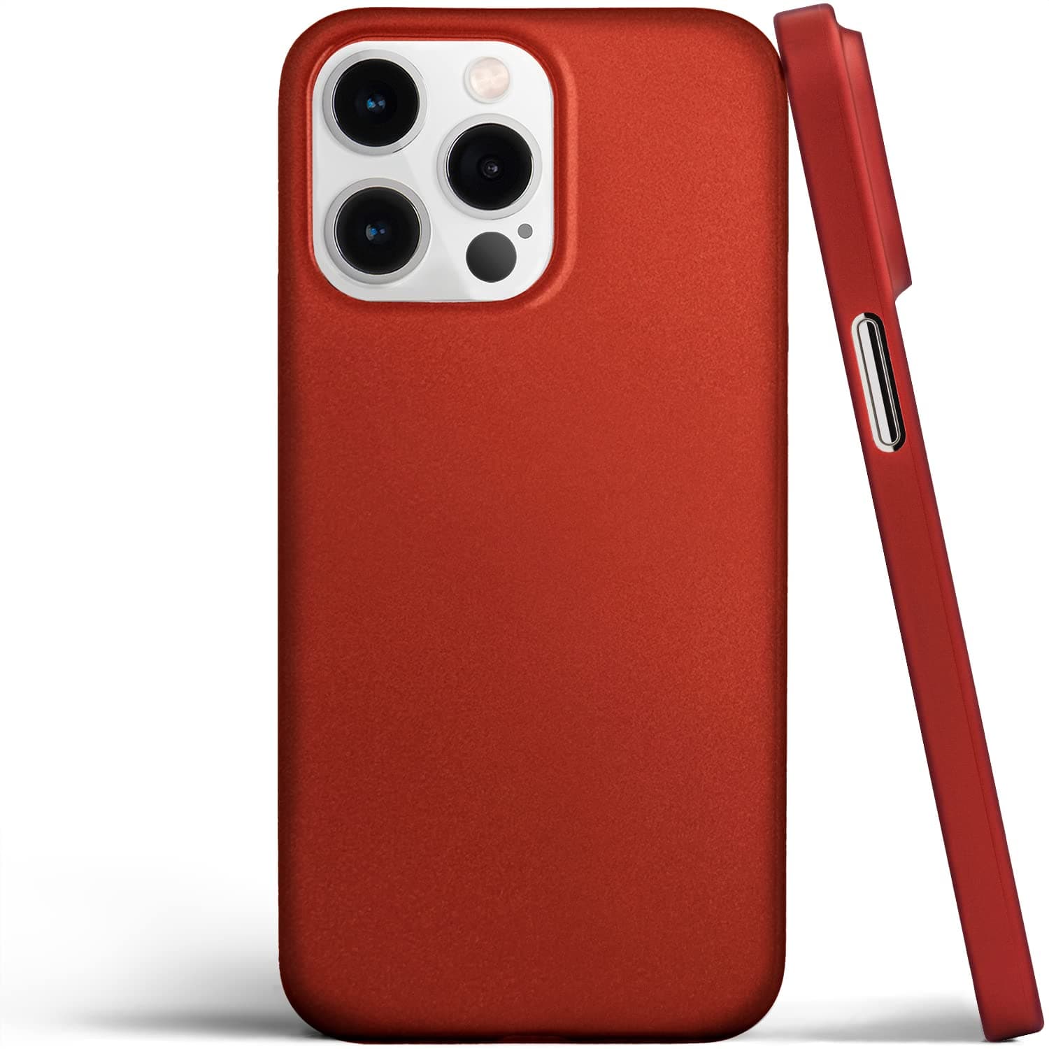 totallee 薄型iPhone 15 Pro用ケース 最薄カバー 超薄型 ミニマル - Apple iPhone 15 Pro(2023)用 (レッド)