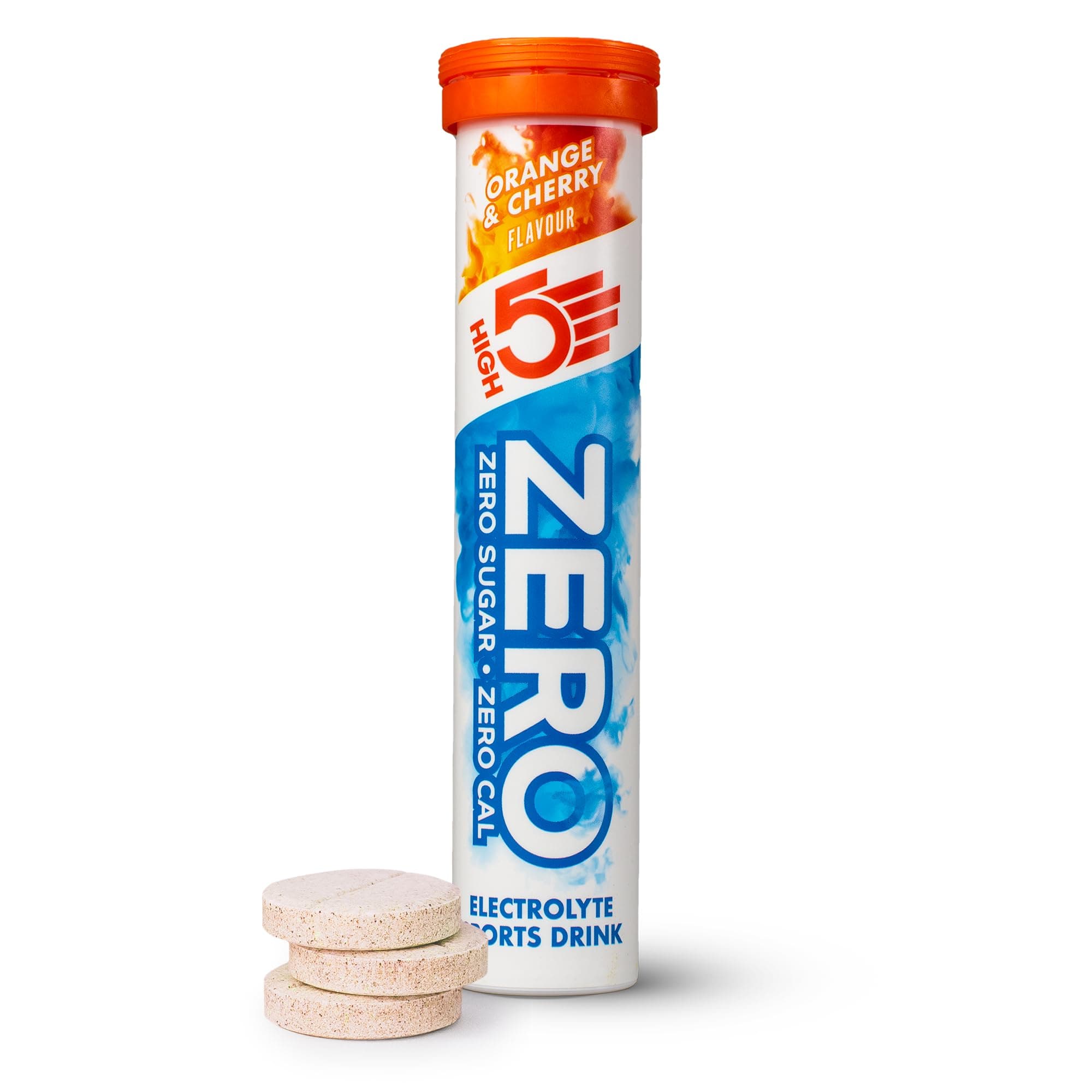 Zero Electrolyte Tablets - Hydration Tablets Enhanced with Vitamin C - 0 Calories & Sugar Free - Boost Hydration, Performance & Wellness - Orange & Cherry (20x, Pack of 1)