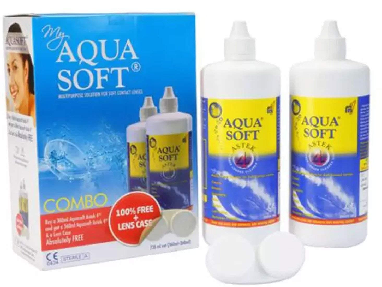 Multipurpose Solution For Soft Contact Lenses Combo Pack (360ml+360ml)