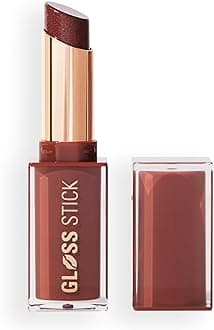 Revolution Pout Lip Gloss, High Coverage Lip Gloss with Hyaluronic Acid and Vitamin E, Vegan and Cruelty Free, 3 Gram, Shimmer Toasted Caramel