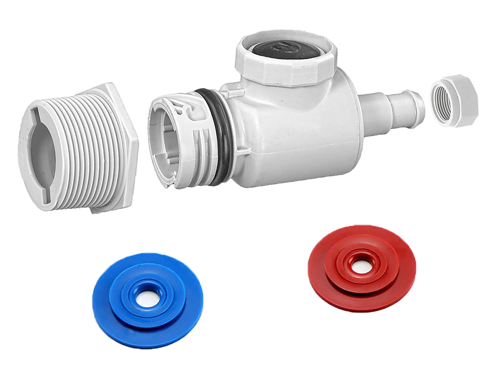 Universal Wall Fitting UWF Connector Assembly 9-100-9001/Wall Fitting Complete EW22 Replacement for Zodiac Polaris 280 380 3900 Sport and Pentair Legend Letro Platinum Pool Cleaner (1 Pack)