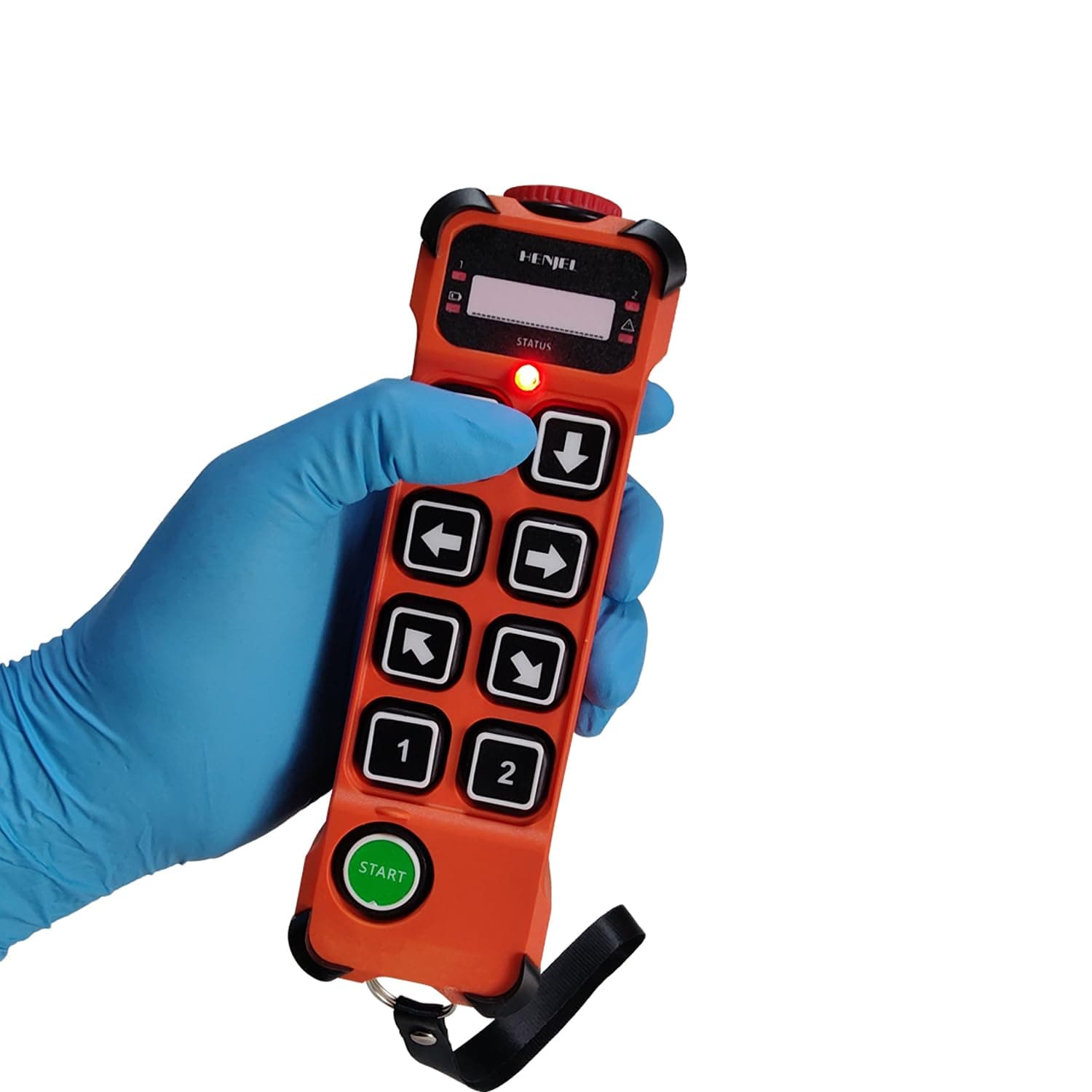 H208 2 Dual Speed 8 Button Transmitter Industrial Wireless Crane Radio Handle