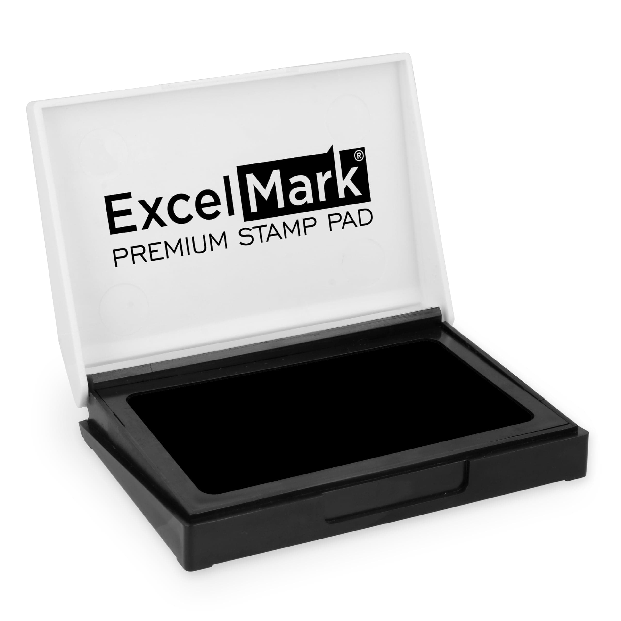 ExcelMark Ink Pad for Rubber Stamps 1-7/8"by 3-1/8"- Black