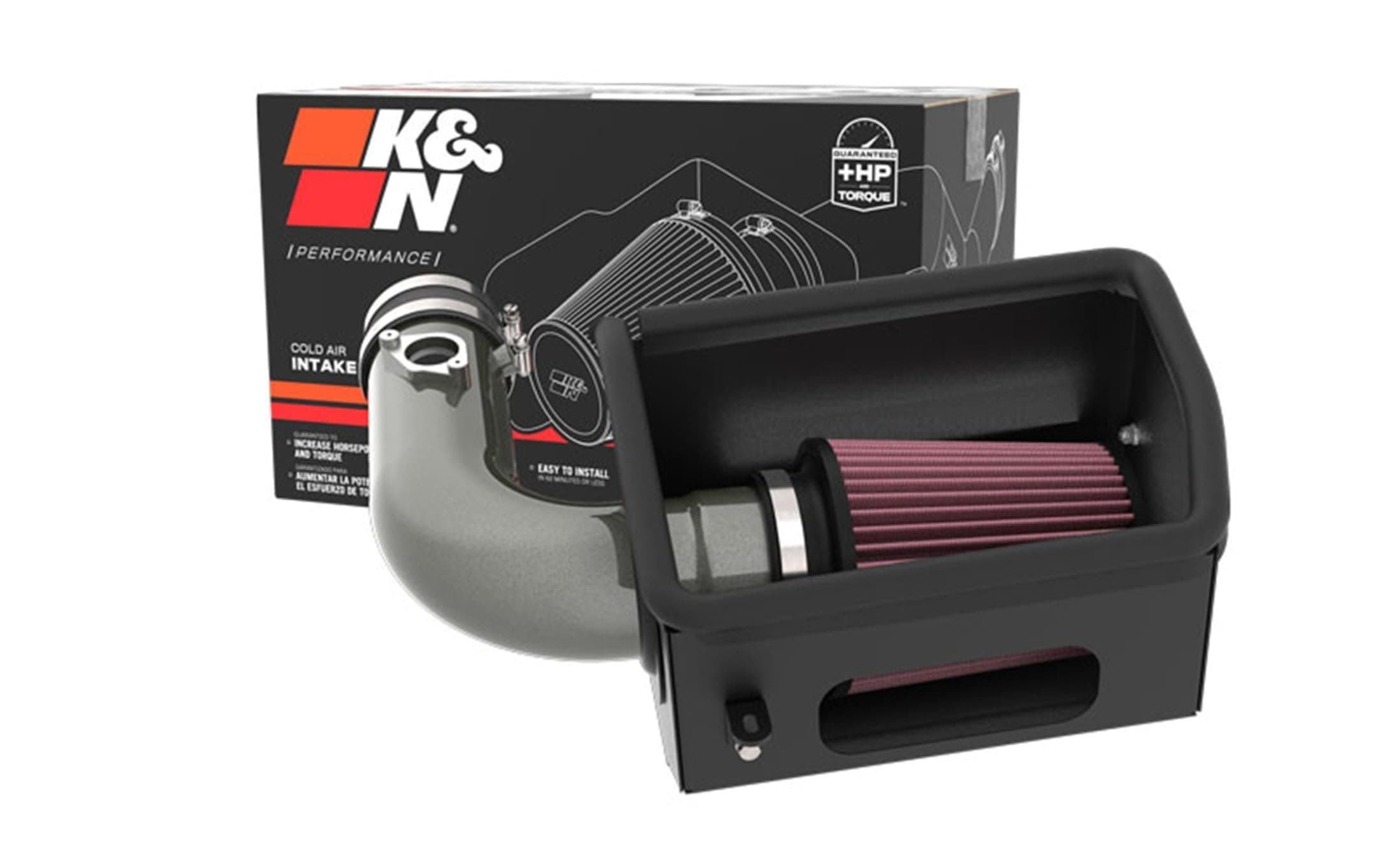 K&N Cold Air Intake System: High-Flow Air Filter, Increase Performance & Acceleration: Compatible with 2022-2024 Subraru/Toyota: BRZ, GR86, 69-8624TC