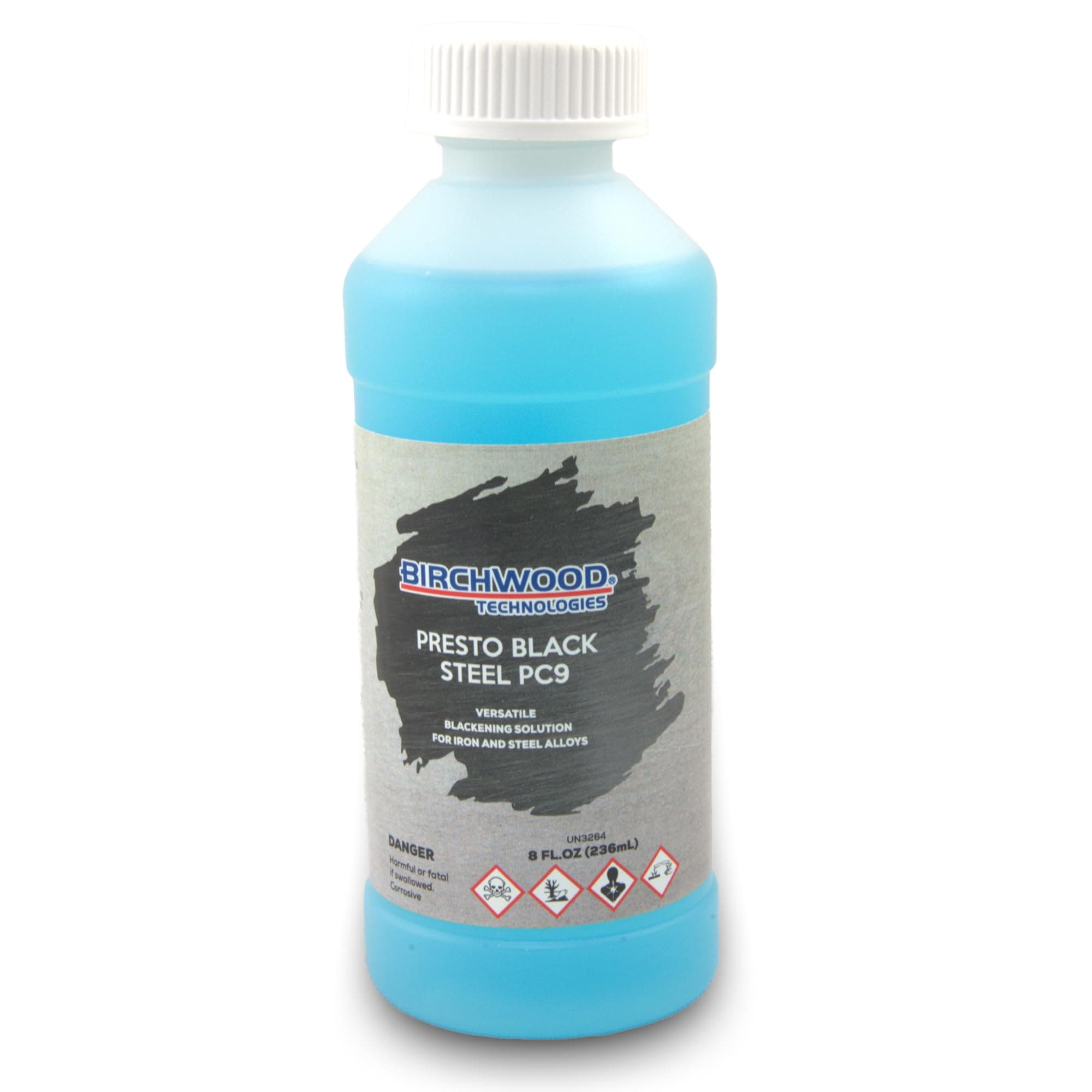 Technologies Presto Black STEEL PC9 - versatile blackening solution for iron and steel alloys traditional patina blue and black oxide touch-up (8 oz)