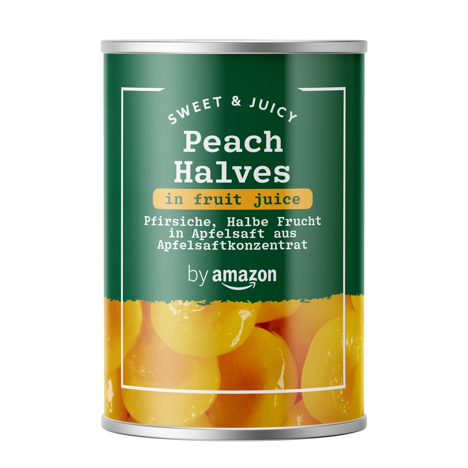 by Amazon Peach Halves In Fruit Juice, 411g