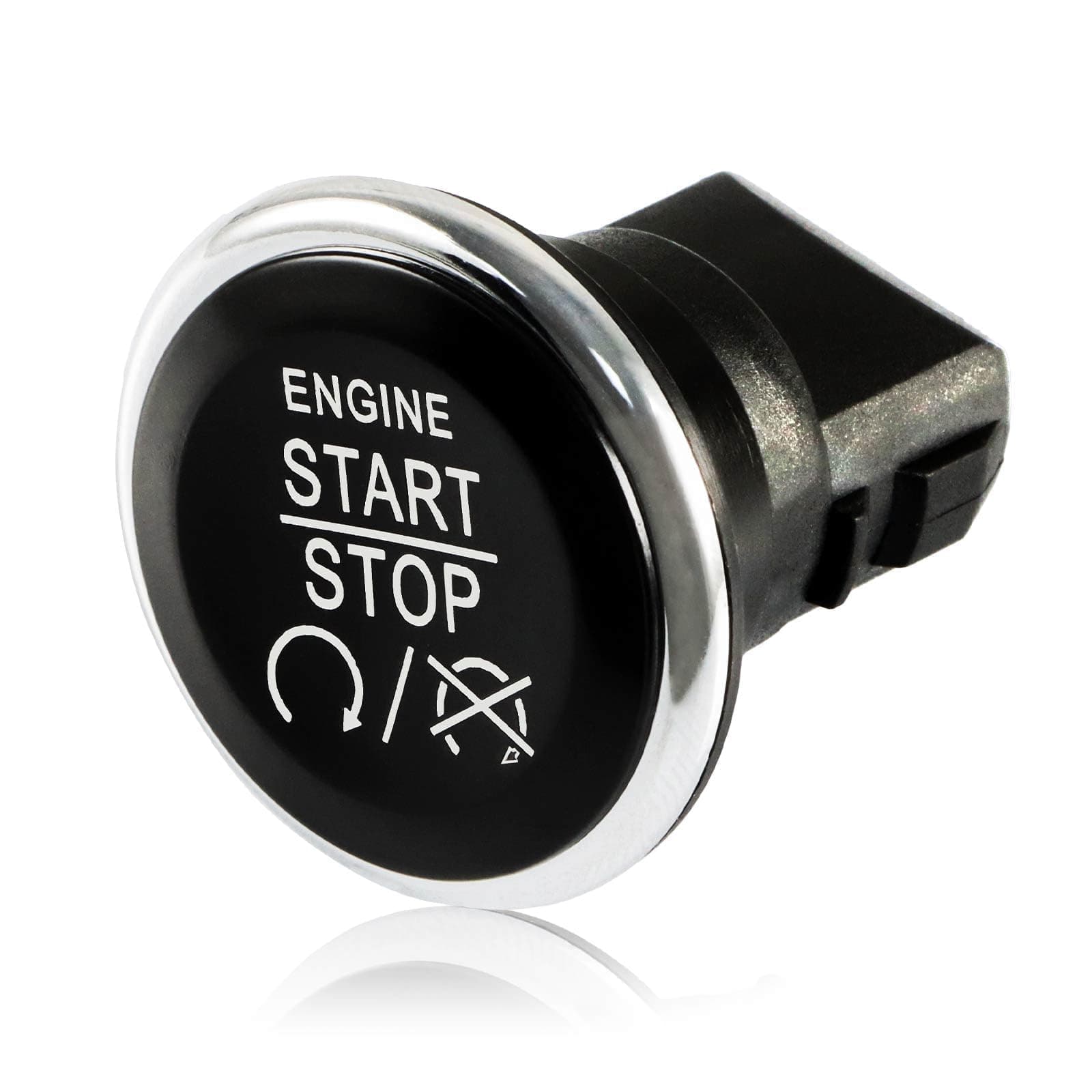 Keyless Ignition Push Button Engine Start Stop Switch Compatible with Chrysler 300 / Town & Country, Dodge Challenger/Charger/Durango/Grand Caravan, Jeep Commander/Grand Cherokee