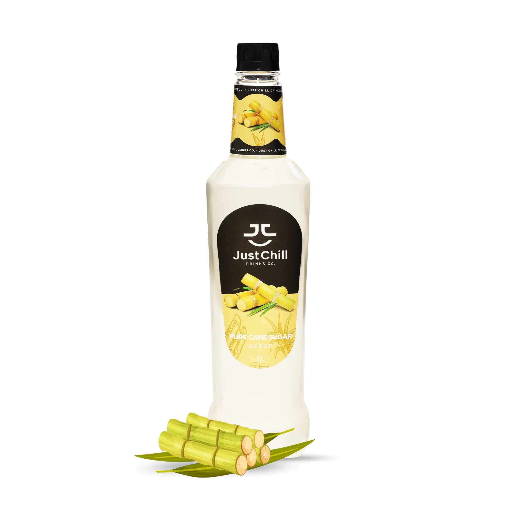Just Chill Drinks Co Just Chill Drinks Co. Sugarcane Fruit Syrup, 1 Litre - Fresh Delightful Fruit Flavor - Non-GMO, Vegan, Gluten Free