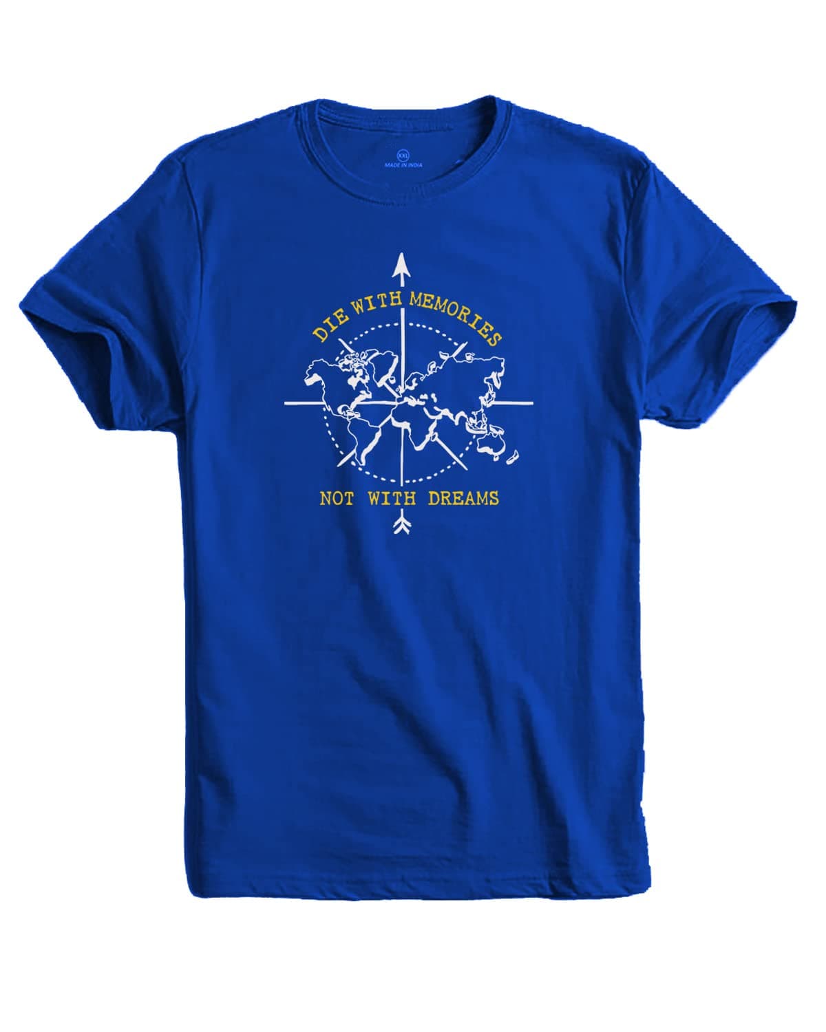 ADROMen's 100% Cotton Regular Fit T-Shirt