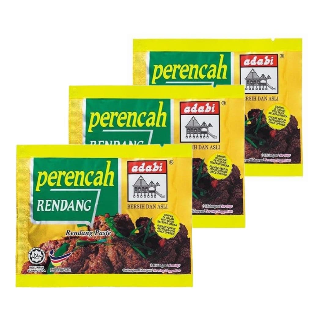 Adabi Rendang paste 120g x Pack of 3