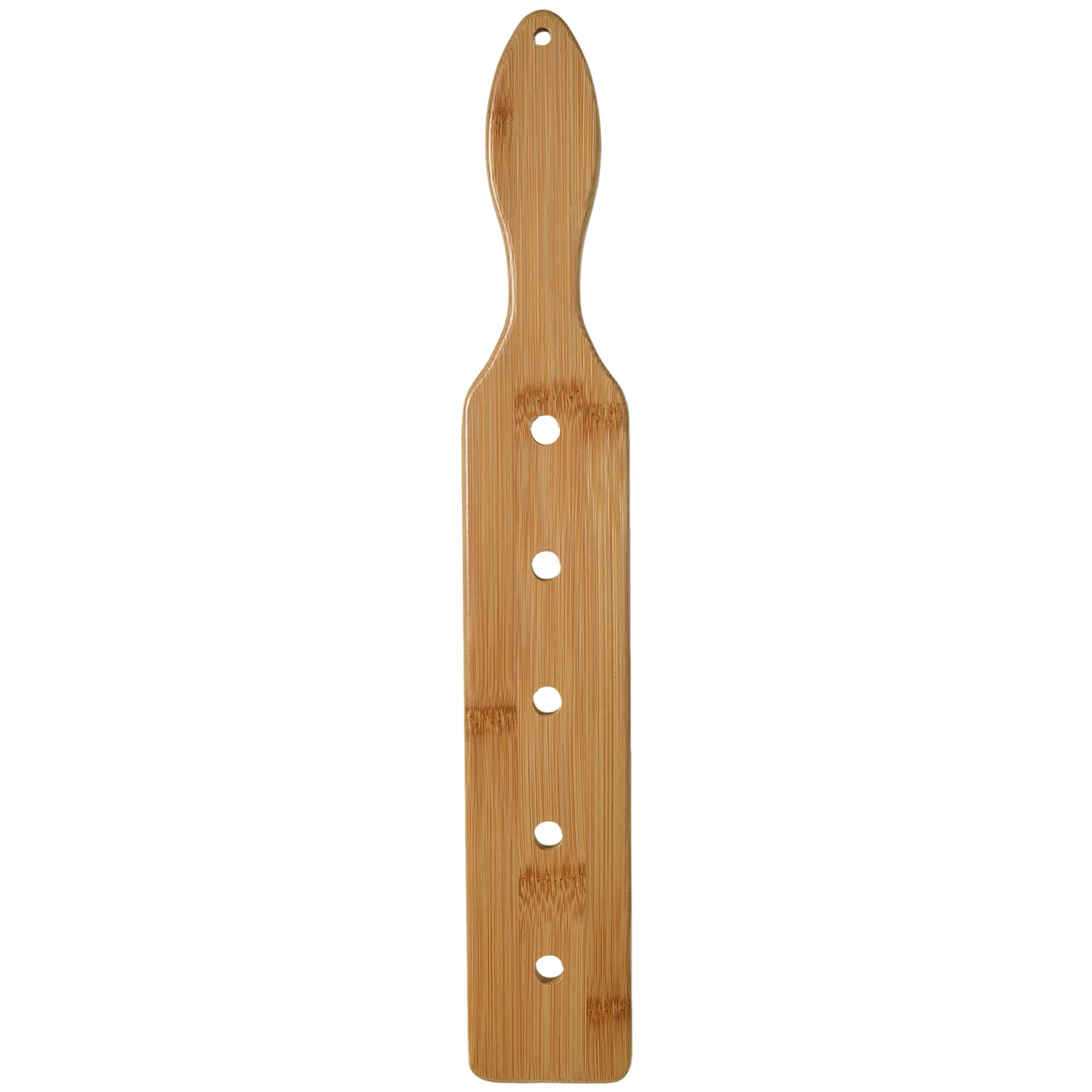 - Thick Bamboo Wood Paddle, 14 Inch Solid Durable Smooth Wooden Paddle with Airflow Holes