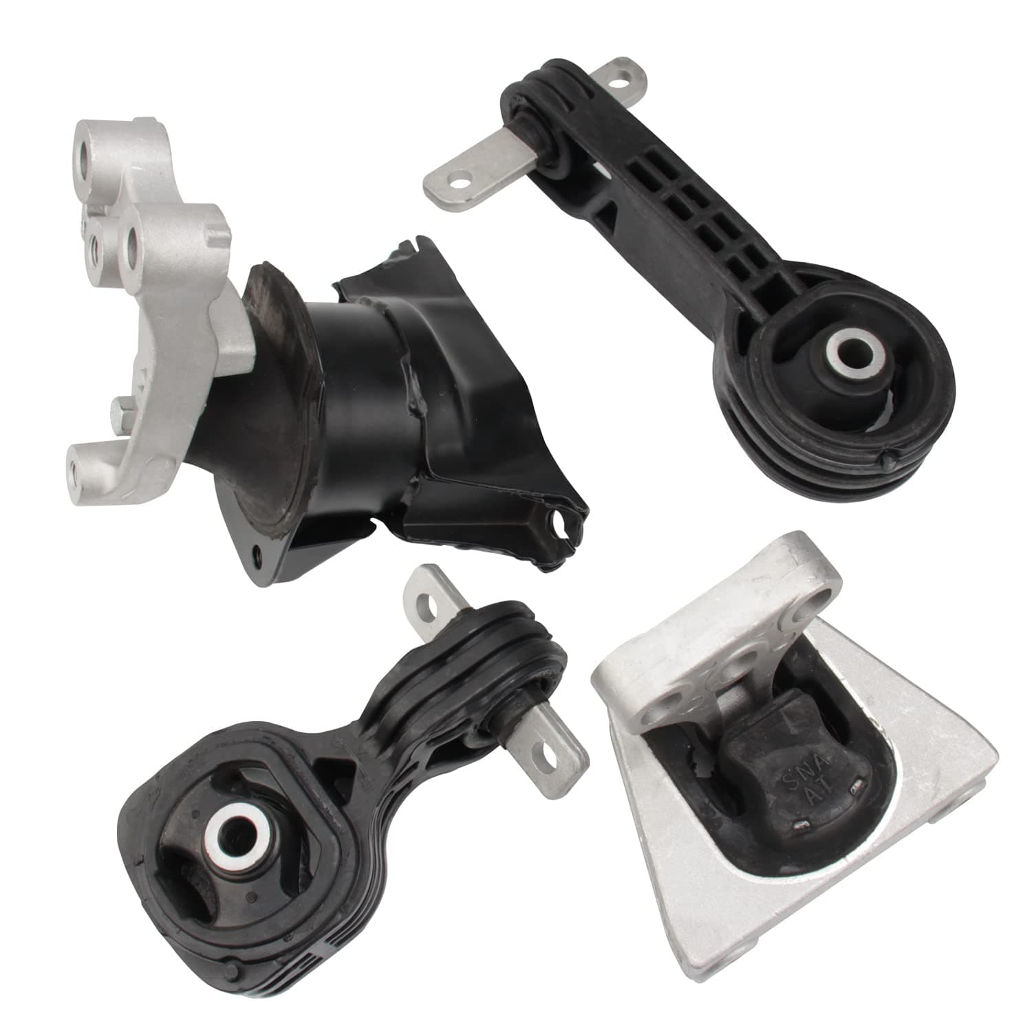 Set of 4 Engine Motor and Trans Mount Compatible with 2006-2011 Honda Civic 1.8L Automatic Transmission, Replace OE A4530 A4534 A4543 A4546