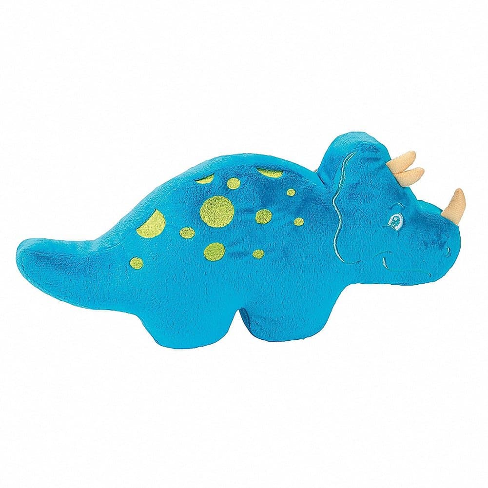 That's How We Rawr Polyester Snugglesaurus Blue Plush Dinosaur - Triceratops