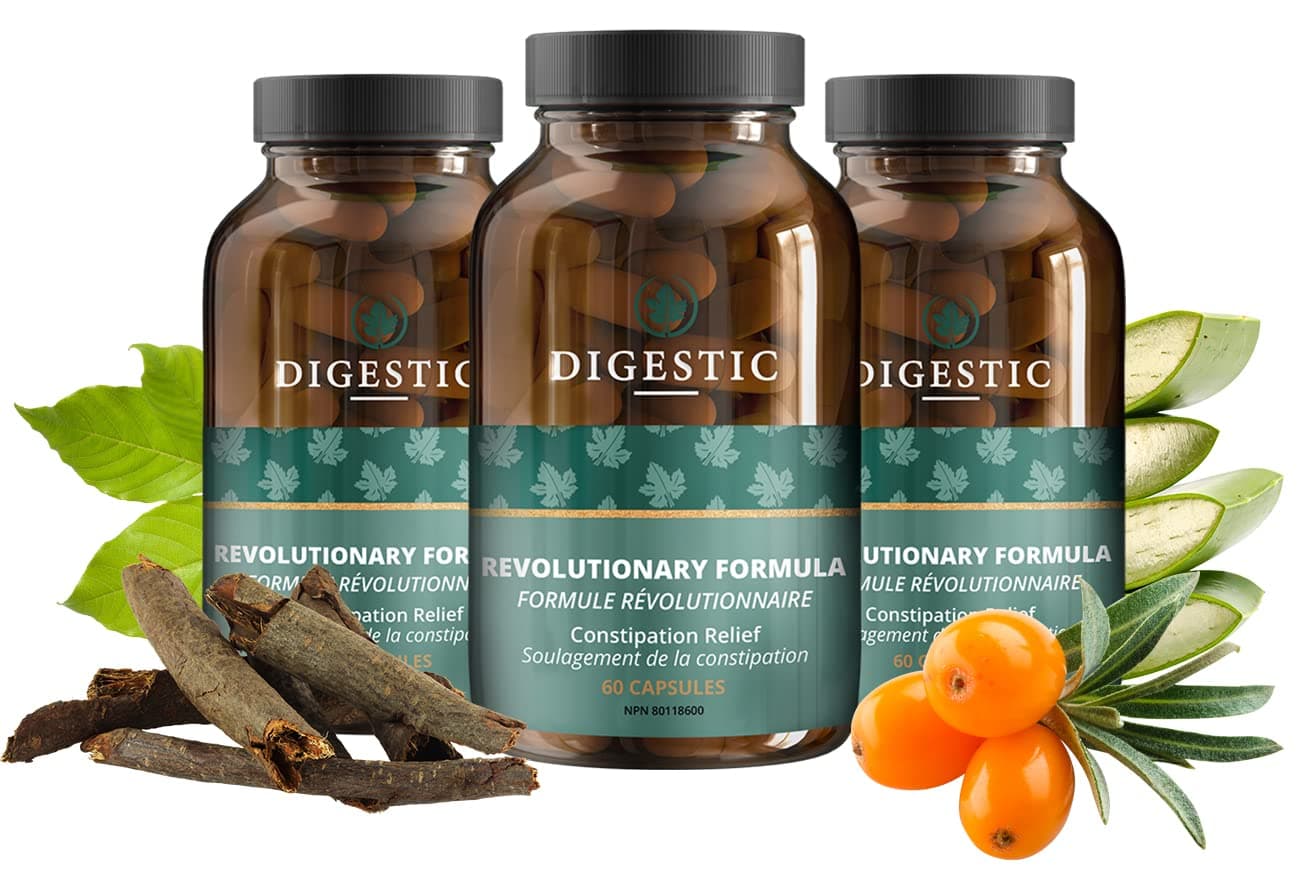 Laxative for Constipation, Stool Softener, for Bloating and Gas, 3 Bottles