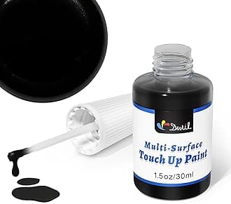 DWIL Black Appliance Touch Up Paint - Multi Surface Touch Up Paint Pen, Scratch Repair for Metal, Door, Cabinets, Wood, Microwave, 1.5 Fl Oz (Black)