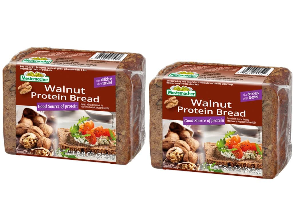 Whole Grain Bread (Protein Walnut, 8.8 oz, pack of 2)