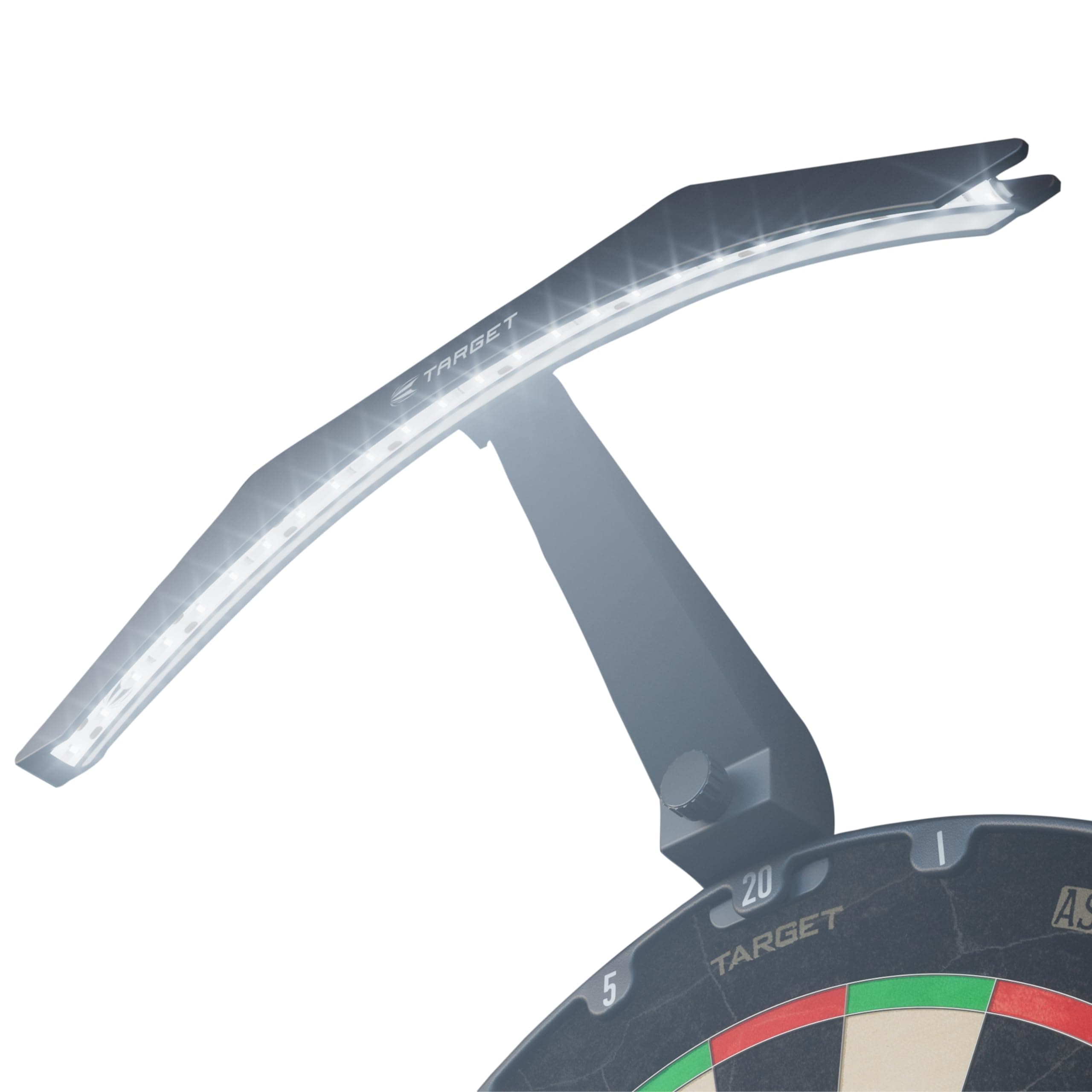 Target Darts Arc Dartboard LED Light - Securely Fits All Dart Boards - Easy Assembly - Bright Lighting Illuminates Whole Board - 3m Cable