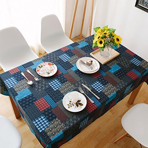 National wind table-cloth/ cotton and linen table cloths/Rectangular coffee table-cloth/ Plaid mat-C 110x170cm(43x67inch)
