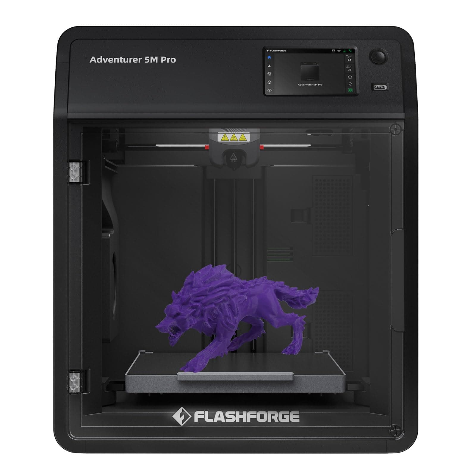 FLASHFORGE Adventurer 5M Pro 3D Printer, 600Mm/S High Speed, FDM 3D Printer Auto Leveling with 280°C Fast Detachable Nozzle, Core Xy Structure, Filtration System