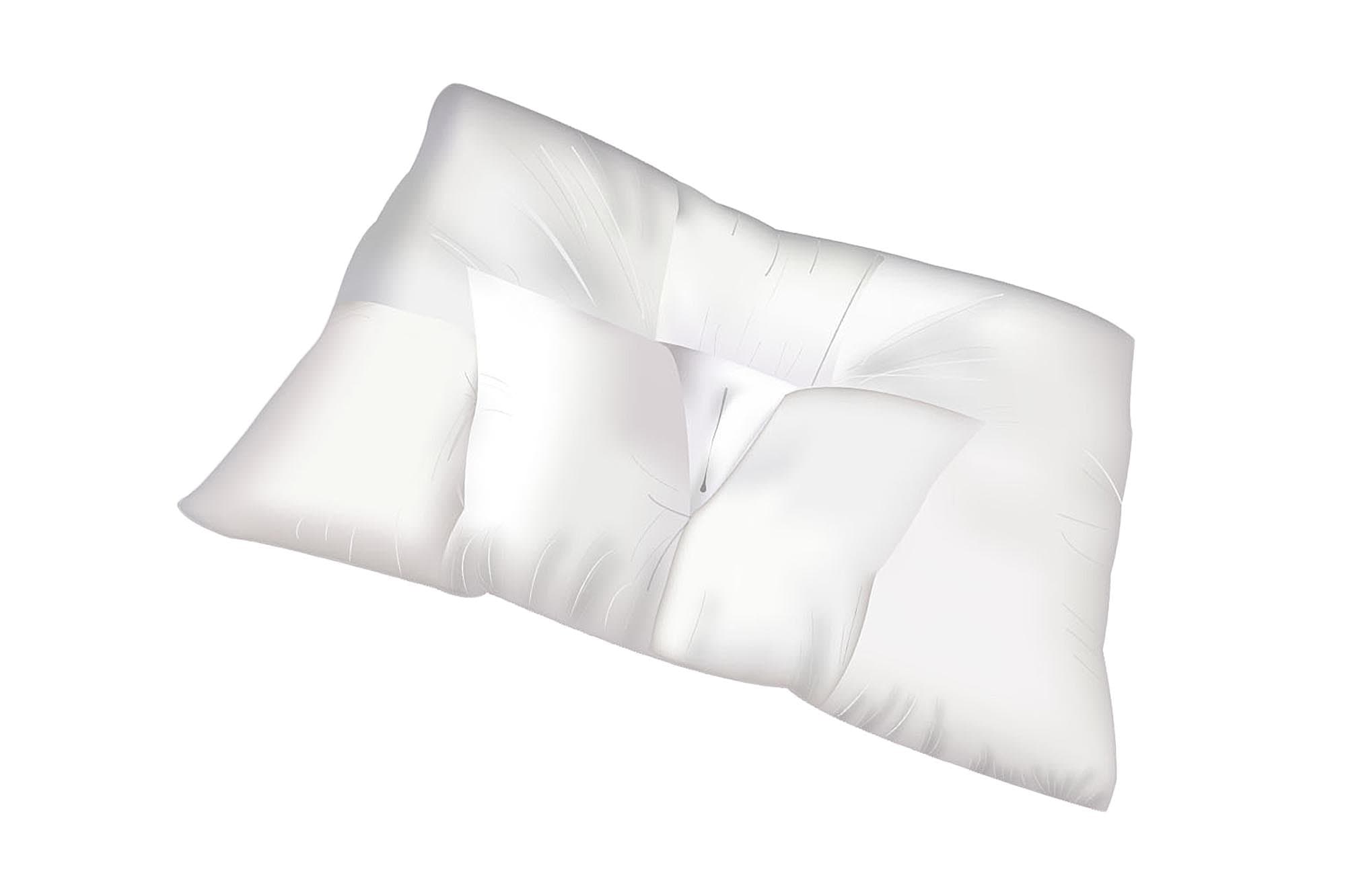 Arc4life Cervical Linear Traction Neck Pillow with Dust Cover Medium - for Side Sleeping and Back Sleeping