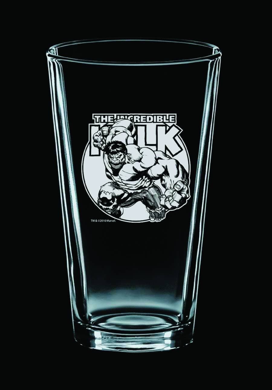 Incredible Hulk Premium Etched Pint Glass 2-Pack