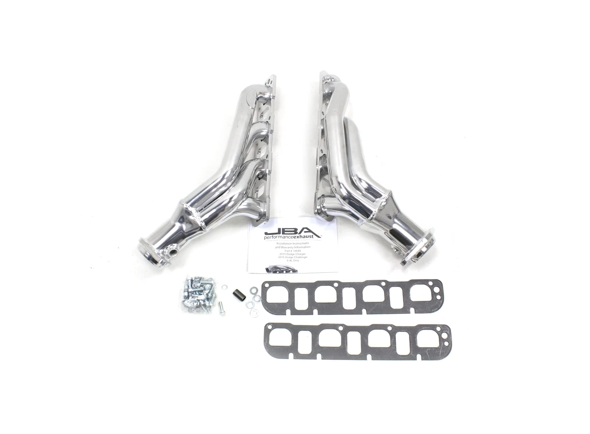 JBA 1968SJS Header (1 7/8" 2015-17 Challenger/Charger 6.4L/Hellcat 6.2L Silver Ceramic), 1 Pack