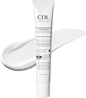 CDL Collagen Boosting Glass Cream - Glass Skin 72 HR Moisturizer with PDRN & Hyaluronic Acid - Firming, Instant Elasticity Improving Korean Skin Care for All Skin Types, 1.69 fl. oz.