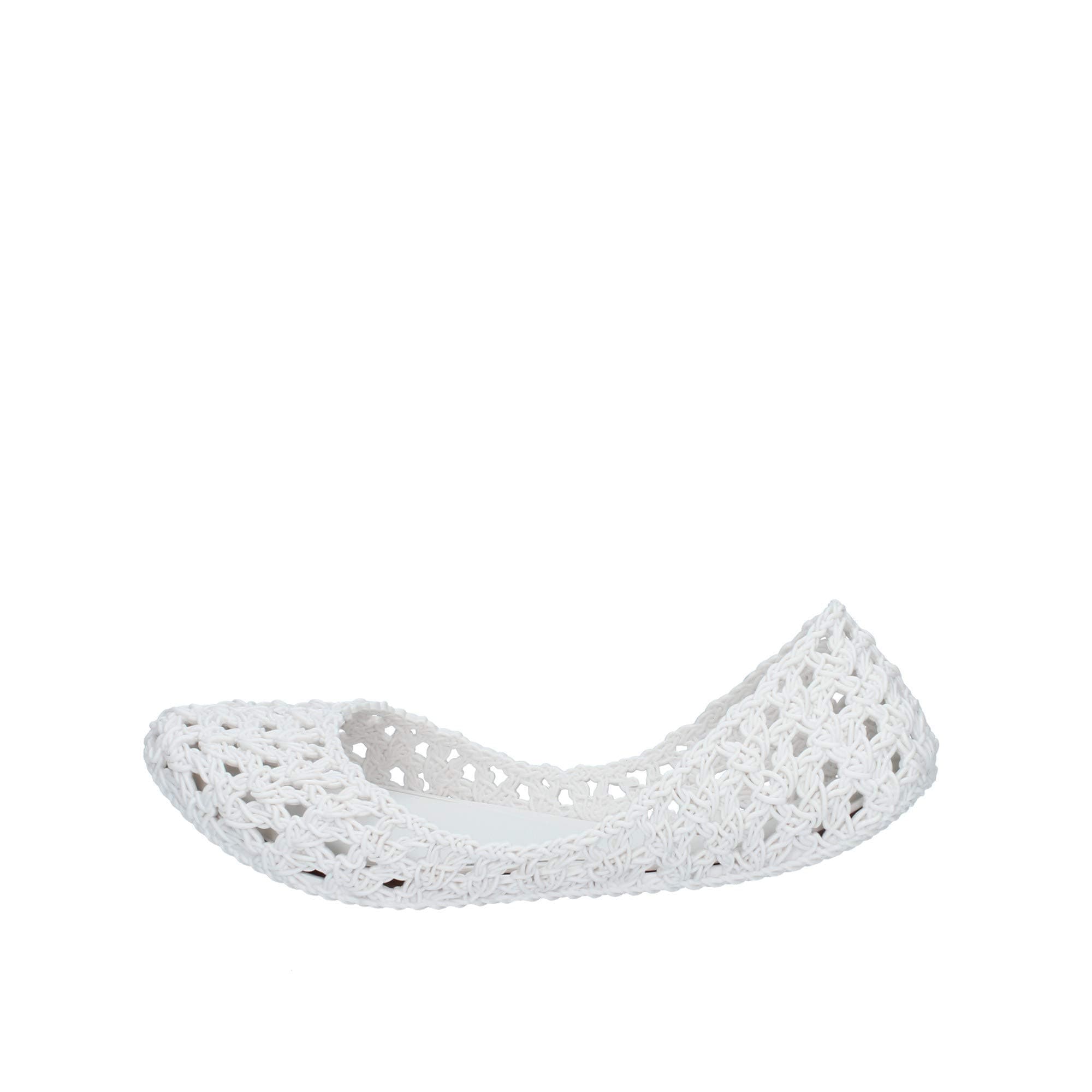 Ballerina Flats White, Womens.