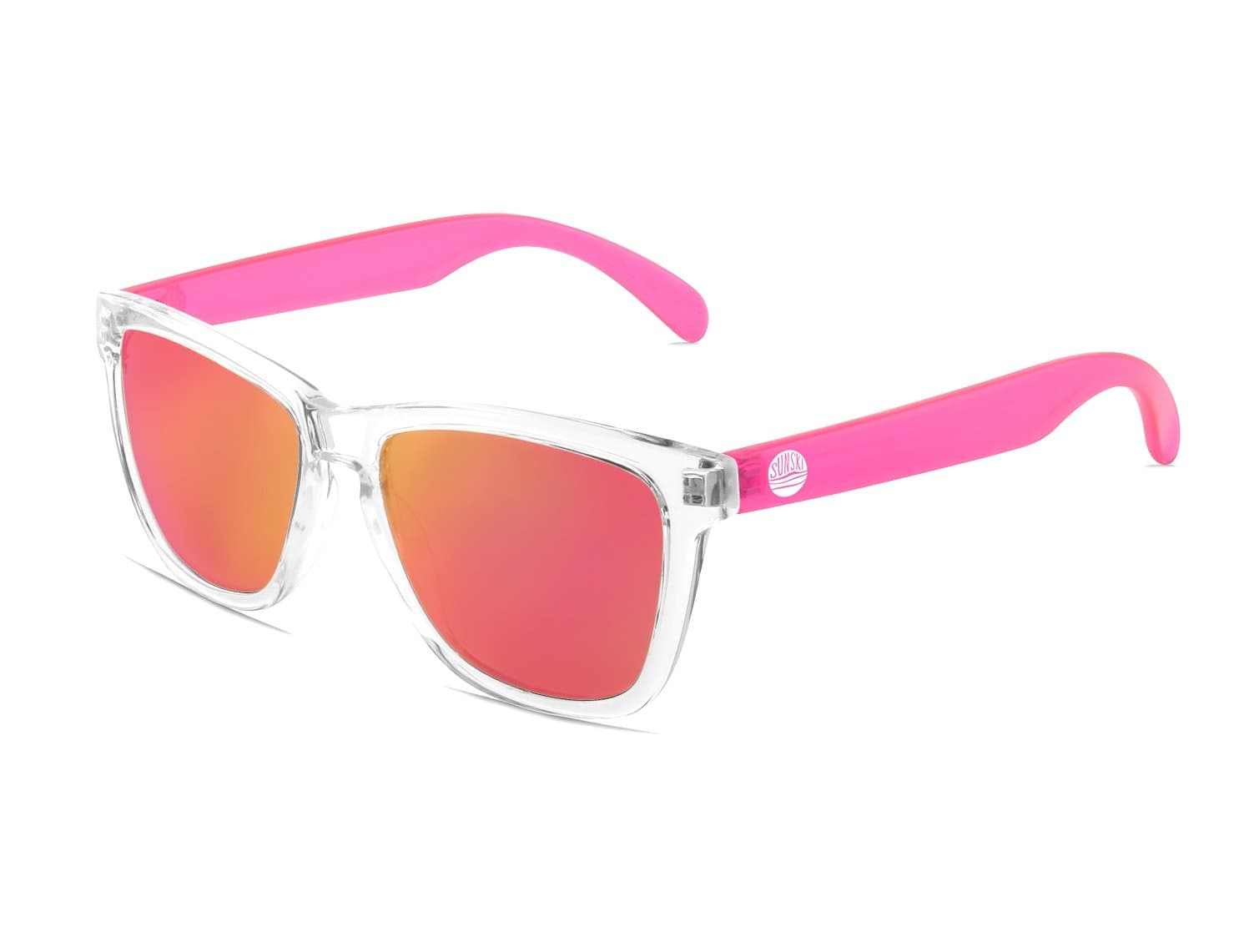 Sunski Original Sunglasses - Polarized Clear/Pink, One Size