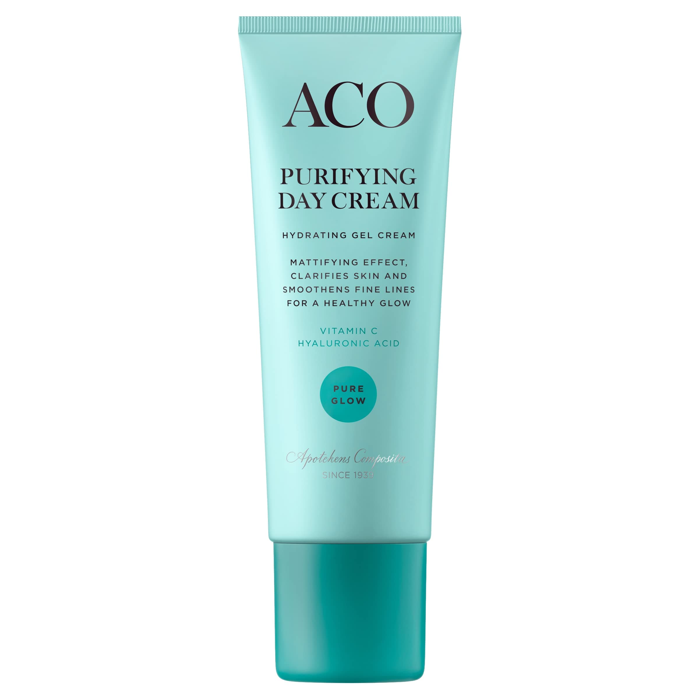 ACO Pure Glow Purifying Day Cream | 24 Hour Hydration | Boosts Skin's Natural Glow | For Normal or Combination Skin | Dermatologist Tested | Mildly Fragranced | Vegan and Cruelty Free