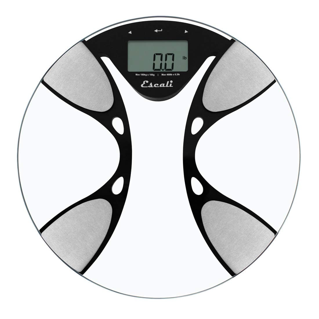 Escali Ultra Slim Body Composition Scale With Bioelectrical Impedance Analysis Technology, Calculates Body Fat Percentage, Body Water, Lean Muscle And Total Bone Mass