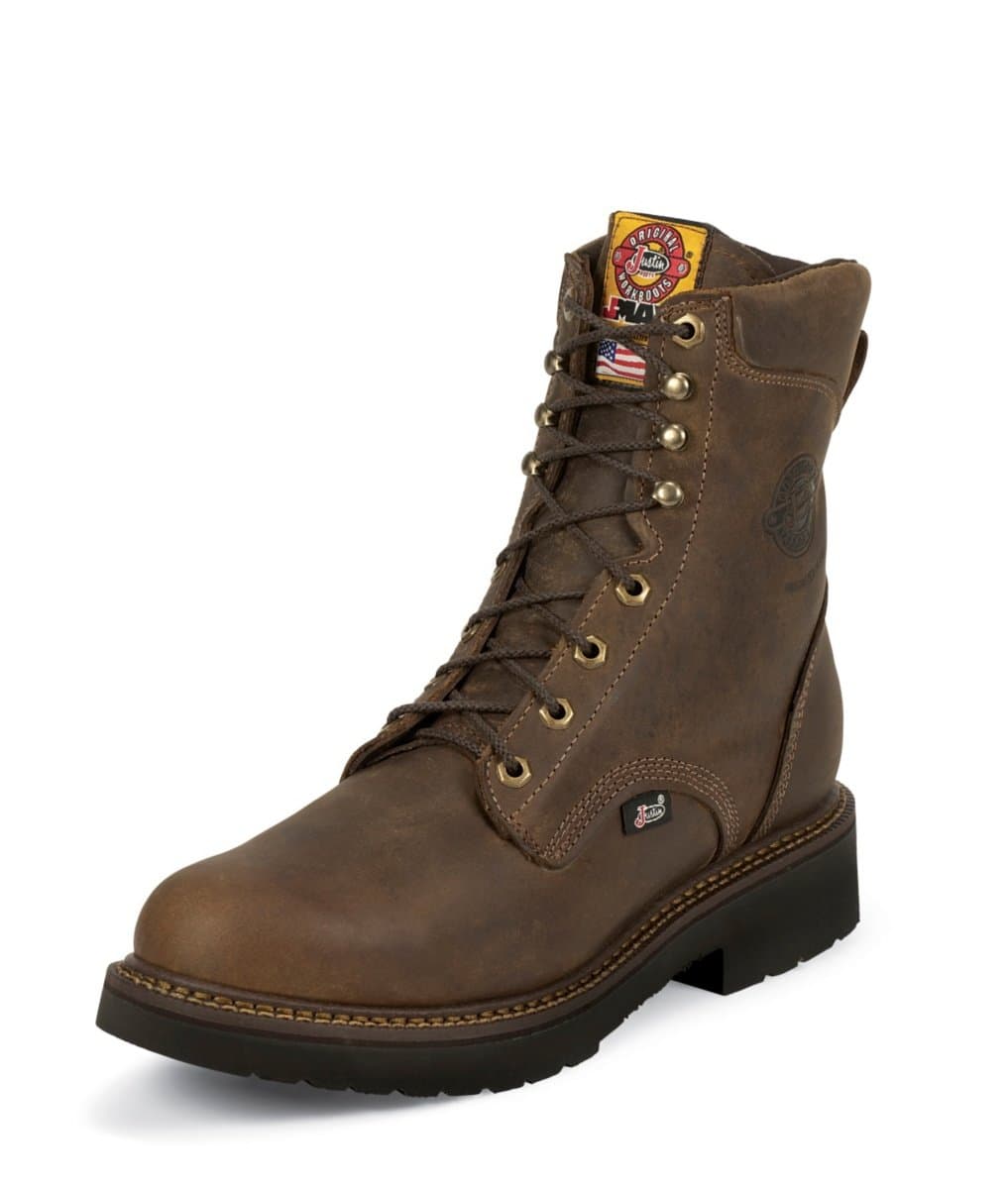 Justin Boots Men's J-Max Round-toe Work Boot,Bay Gaucho,6 D US