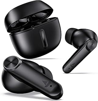 Airdopes Max Truly Wireless in Ear Ear Buds w/ 100 HRS Playtime, Quad Mics with ENx Tech, Beast Mode(50ms Low Latency), ASAP Charge, Bluetooth v5.3 and IWP(Carbon Black)