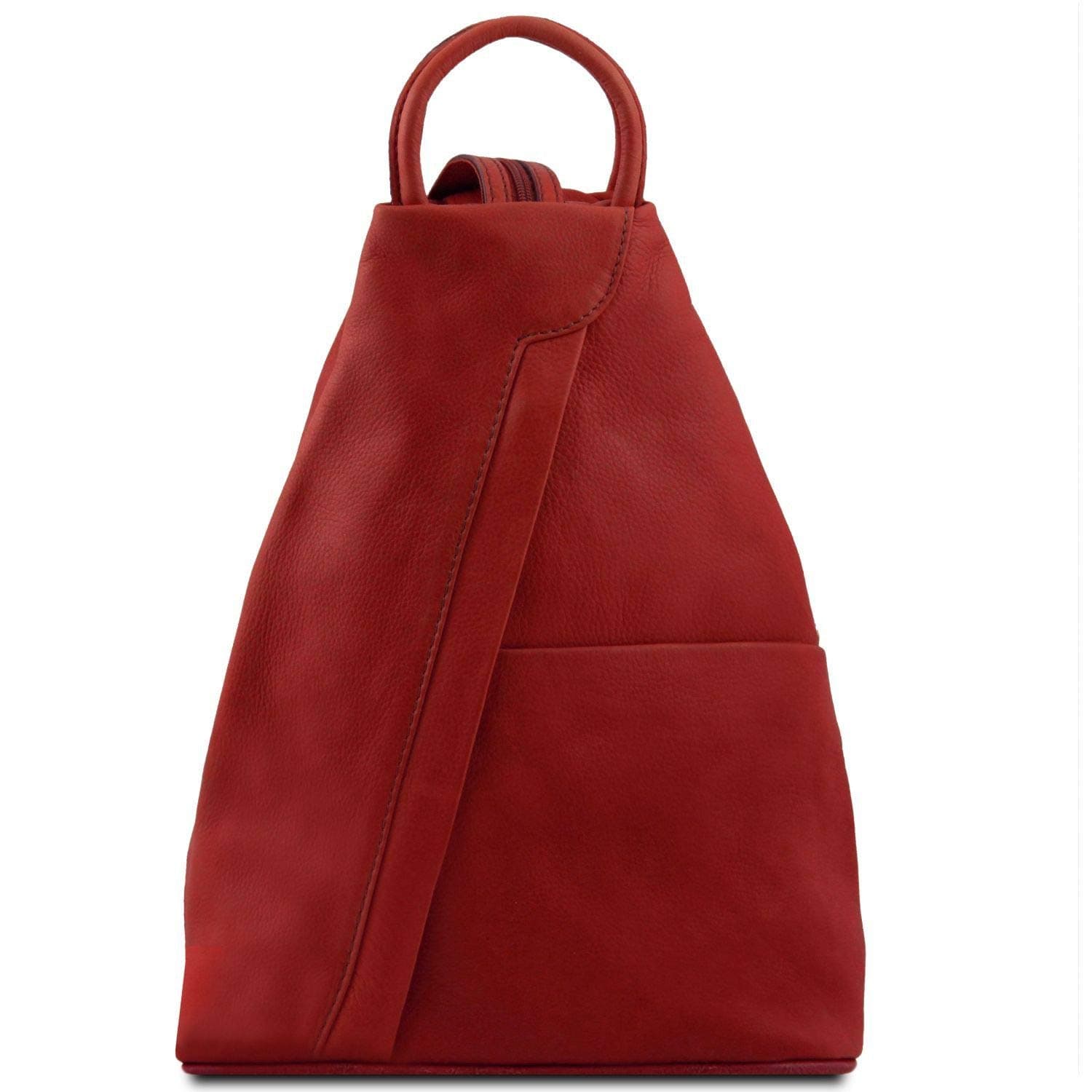 Tuscany Leather Shanghai Leather backpack Red