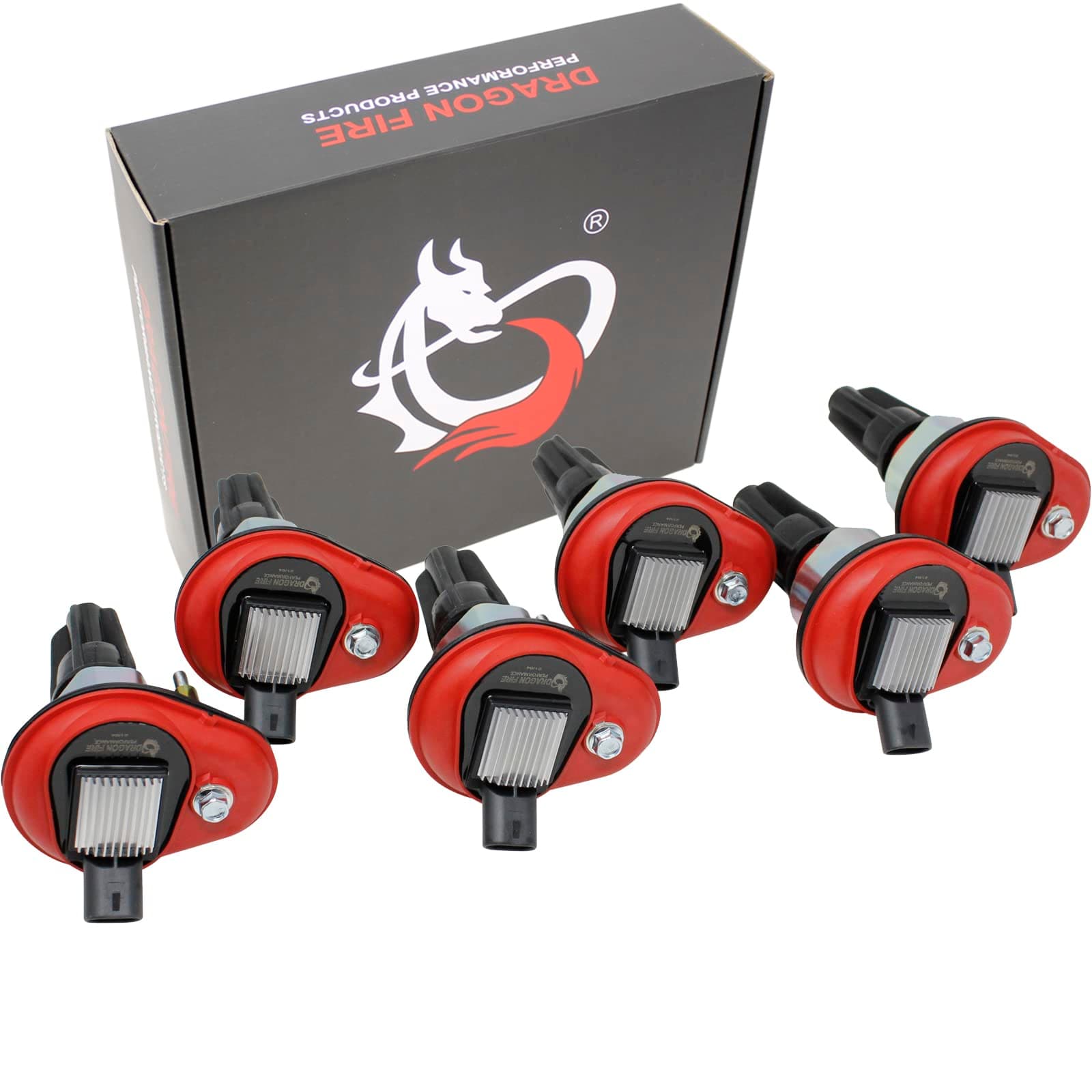 DRAGON FIRE PERFORMANCE Ignition Coil Power Pack Set Compatible with 2002-2009 Trailblazer Colorado Buick Rainier GMC Canyon Envoy Hummer H3 REPLACES BSC1395 19279911 GN10114 UF303 Oem Fit Kit-1473