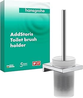 Hansgrohe Toilet Brush Holder, Metal, Chrome