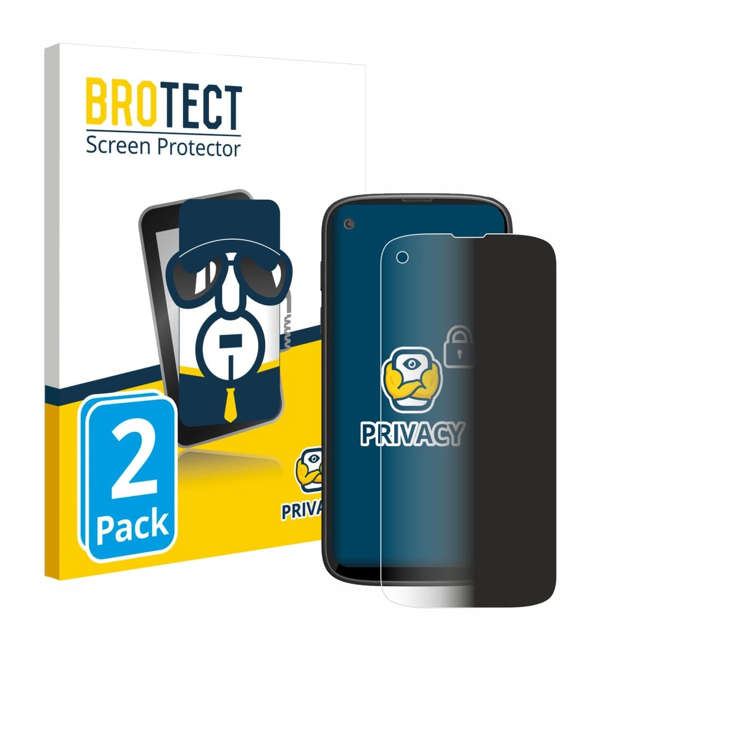2 Pack Privacy Screen Protector compatible with Unihertz Jelly Max [Anti-Spy, Protection-Film, Blue Light Filter]
