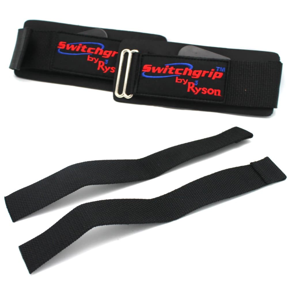 Premium Weight Lifting Straps for Increased Wrist Support & Better Grip Strength - Best Wrist Straps for Training Crossfit Powerlifting Bodybuilding - Patented Interchangeable Attachments