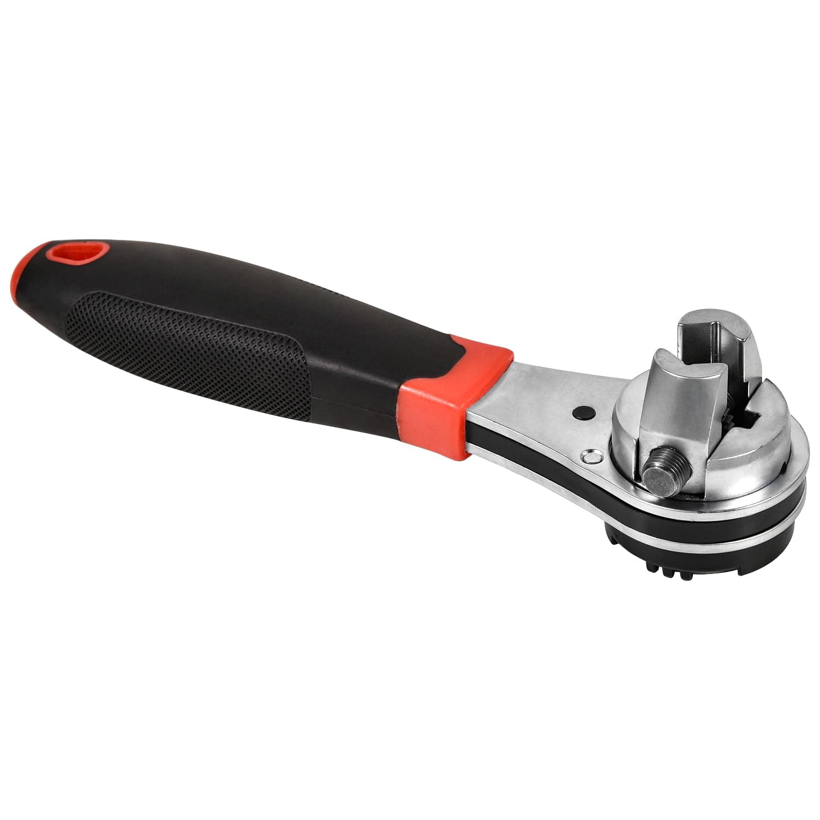 8 Inch Adjustable Ratchet Socket Wrench,Performance Tool Dual Drive Flex Head Ratchet capacity from 1/4-7/8 inch