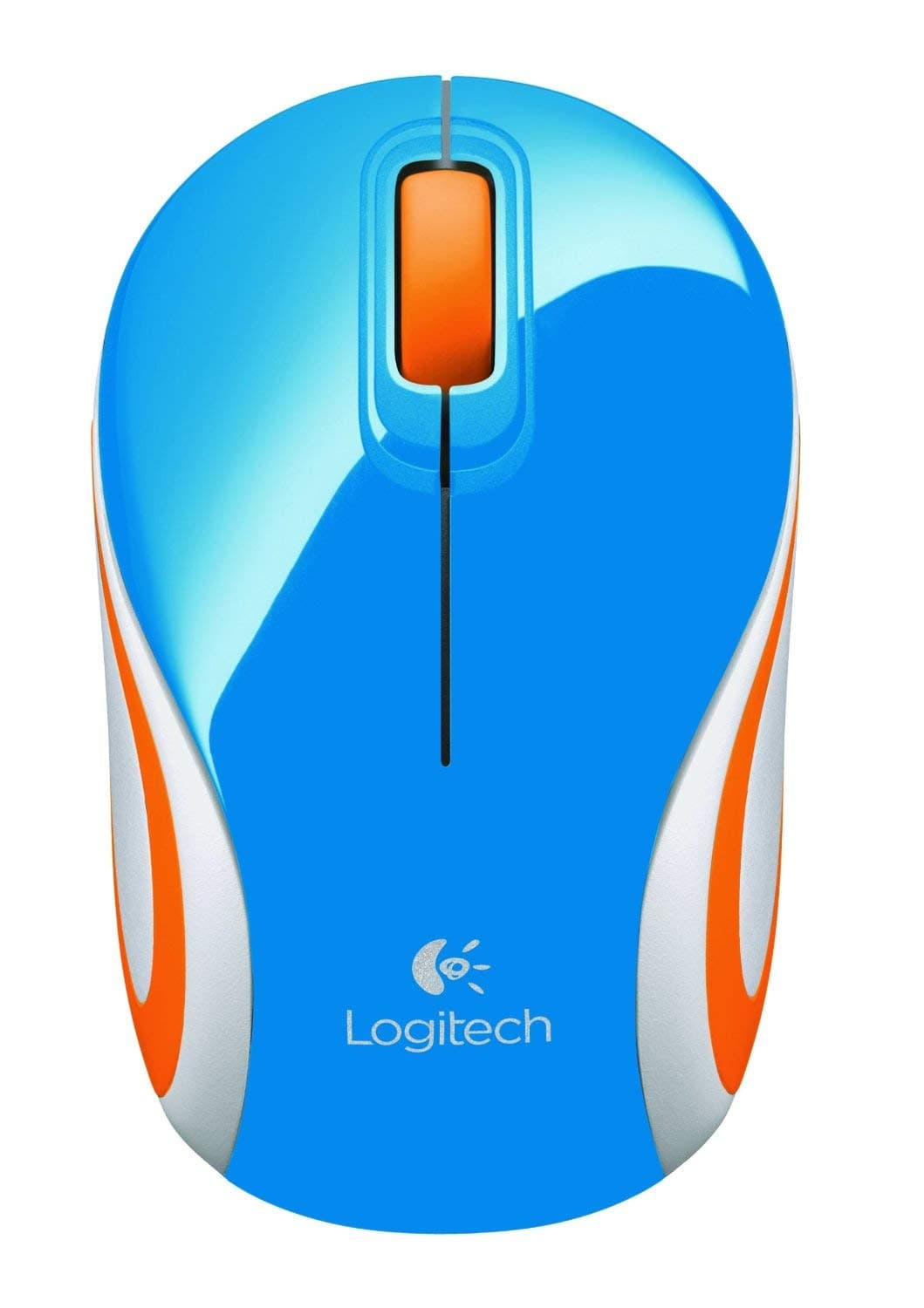 Logitech M187 Ultra Portable Wireless Mouse, 2.4 GHz with USB Receiver, 1000 DPI Optical Tracking, 3-Buttons, PC / Mac / Laptop - Blue
