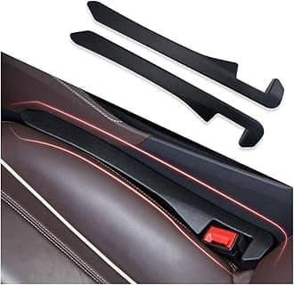 IHOTDER 2PCS Car Seat Gap Filler - Car Seat Gap Filler Organizer for Holding Phone,Key,Purse - Universal Car Gap Filler Fits Car Truck SUV Car Interior Accessories (Black/2PCS)…