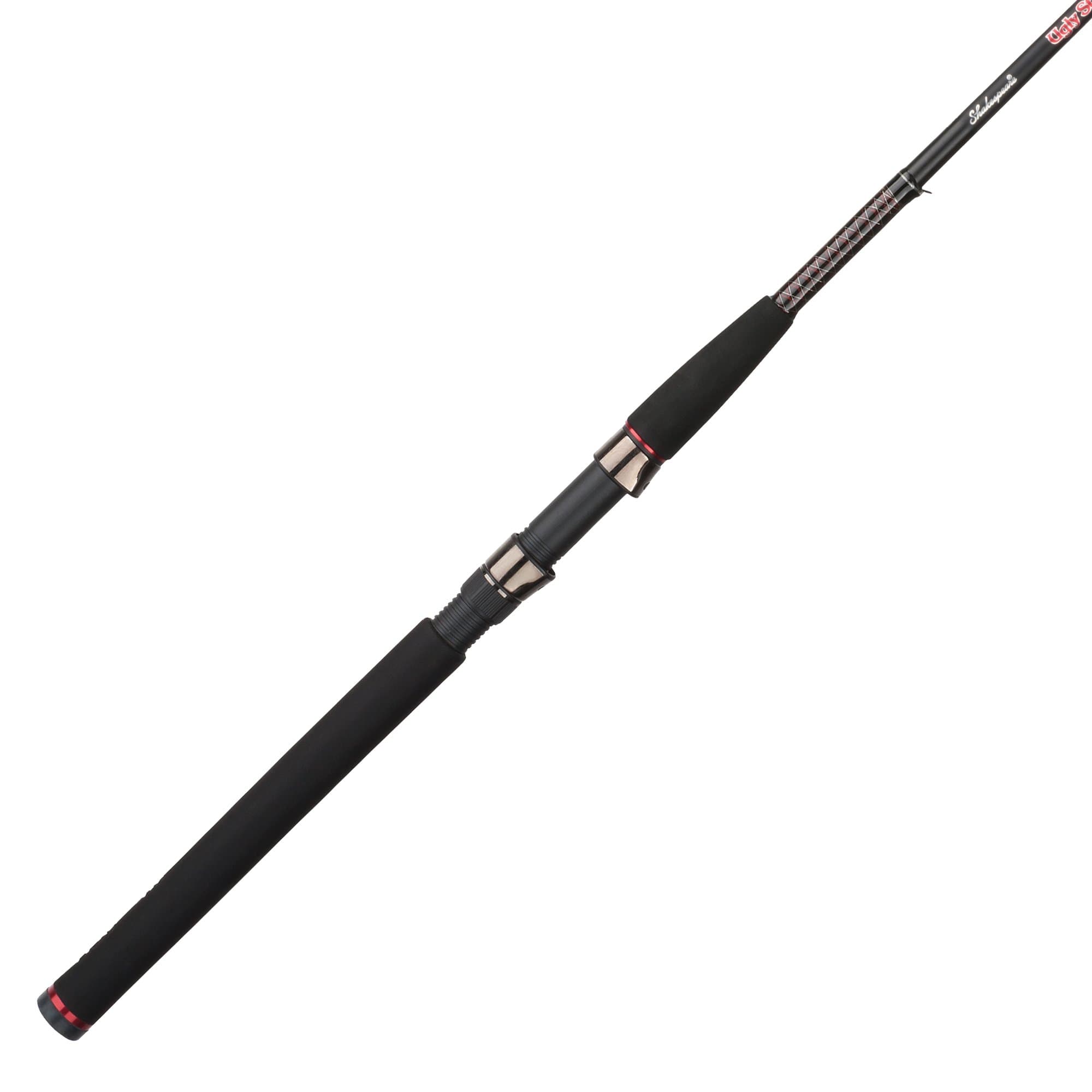 Ugly Stik 6’6” GX2 Spinning Rod, Three Piece Spinning Rod, 6-15lb Line Rating, Medium Rod Power, Moderate Fast Action, 1/8-5/8 oz. Lure Rating
