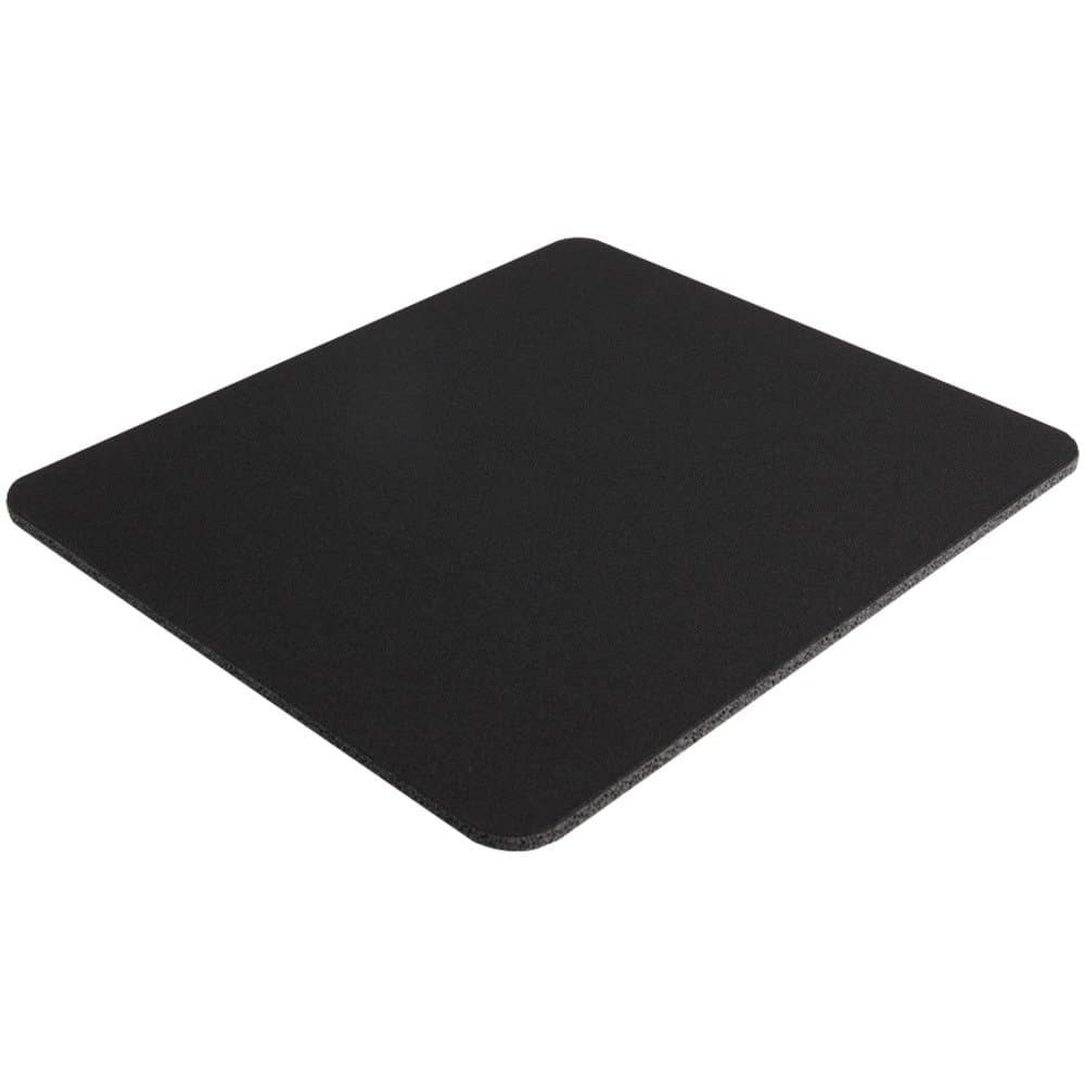 Large Mouse Pad, 8 Inch by 9 Inch, for Computer or Gaming Mouse Pad, Non-slip Base, Neoprene Backing and Jersey Surface for Smooth Mouse Control and Pinpoint Accuracy (Black)
