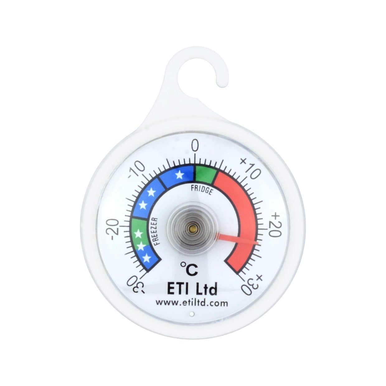 ETI Fridge Or Freezer Thermometer 52 mm Dial, Colour Coded Zones. Ideal For Home, Restaurants, Bars, Cafes